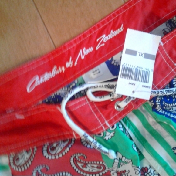 Preppy Canterbury of New Zealand 1904 Mens Cotton Shorts Patchwork Plaid XL NWT - Picture 7 of 7